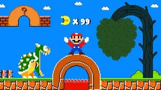 Super Mario Bros. but Every Moon Makes Mario can BEND Anything...