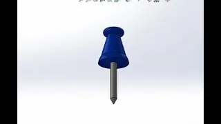 OFFICE PIN DESIGN IN SOLIDWORKS|| A REVOLVE FEATURE EXERCISE