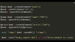 Creating XML File in PHP