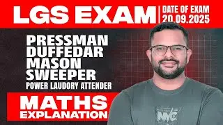 LGS EXAM (PRESSMAN, DUFFEDAR, MASON) (20.09.25)
