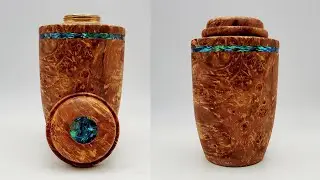 Woodturning | Small Maple Burl Urn