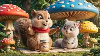 AI Stock Vault :- Cute Squirrels & Nutty Spread Adventure