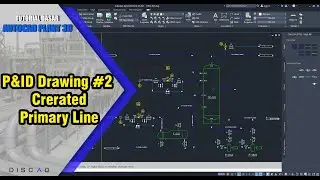 Autocad P&ID Drawing - Created Prymary Line #02