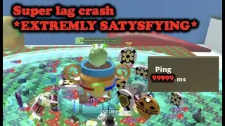 Super lag crash(very satisfying) Bee Swarm Simulator