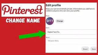 How To Change Pinterest Name Laptop/PC (2024)