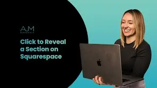 Click to Reveal a Section on Squarespace