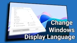 ✅How to Change Windows Display Language | Change System Language