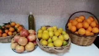 Собрали Урожай и Угостила Сладкой Выпечкой🥞И Вернулись Домой С Фруктами 🍊🍊🍊🍊🍋🍋🍋🍋Цитрусовыми!!!!!