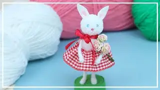 Cutest Bunny of yarn making 🌟 DIY NataliDoma