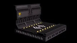 Box Cutter - 3D Printed Terrain - Open Lock - Blender 2.8
