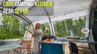 Camping kitchen - Here's what you need #campinggear #tent #outdoors