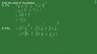 Base Numbers; Place Value and Value