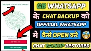 How to Restore GB Whatsapp Chat Backup to Whatsapp | FM WhatsApp | GB Whatsapp