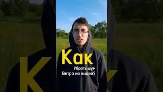 Как убрать шум ветра на видео? #шум #short #shorts