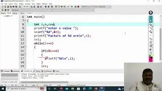 C4.24 | while loop | program to count number of factors |C language | for Beginners |Dr.Kaja Masthan