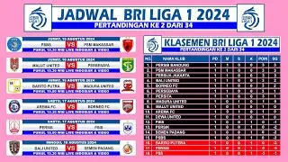Jadwal BRI Liga 1 2024 Hari Ini Pekan Ke 2 Beserta Klasemen dan Top Skor