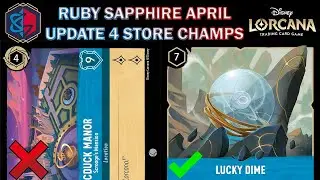 🔵🔴 SAPPHIRE RUBY PAWPSICLE APRIL 2024 DECK LIST FOR STORE SET CHAMPIONSHIP - Disney Lorcana