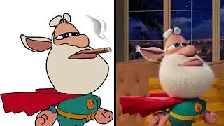 Booba - Super Booba Funny Cartoon Drawing Meme Superman funny