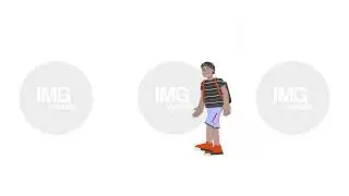 African american schoolboy greeting waving line 2D character animation