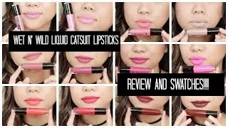 NEW WET N' WILD LIQUID CATSUIT MATTE LIPSTICKS // REVIEW AND SWATCHES