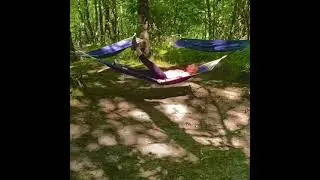 One circle on hammock