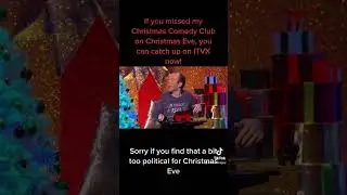 Catch up with my Christmas Comedy Club on ITVX whenever you like!