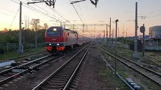 новинка этого года! ЭП2К-157? 140 км/ч с поездом №277 Санкт-Петербург - Анапа