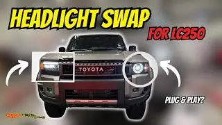 LC250 Circle Headlight SWAP KIT for Rectangle Land Cruiser trim - 250-series Land Cruiser