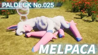 Paldeck | No.025 MELPACA - Palworld | Gameplay | Pocketpair