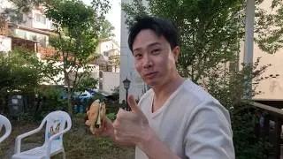 Average Korean man's backyard BBQ feast with family🍗🥩
