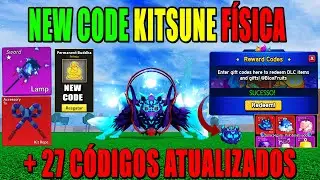 NOVO CÓDIGO DA FRUTA KITSUNE FÍSICA + NOVO CÓDIGO DA BUDDHA PERMANENTE DO BLOX FRUITS (roblox)