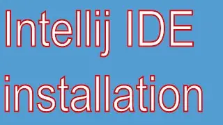 intellij ide installation