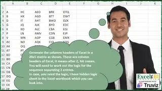 Excel BI EXCEL CHALLENGE 434