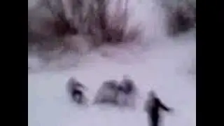 Прокатился с горки)