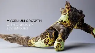 Mycelium Growth with Cinema 4D Scene Nodes