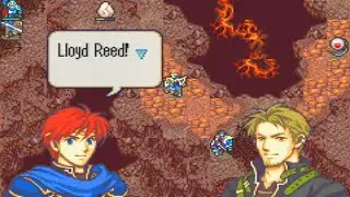 Eliwood recruits Lloyd in Fire Emblem Sacred Stones Microhacking