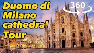 Duomo di Milano cathedral 360° walk-around tour, Milan Italy - MOVE UR DEVICE WHILE WATCHING!