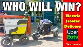 ELECTRIC SCOOTER DELIVERY | WILL DELIVERY ROBOTS 🤖 KILL THE GIG ECONOMY? DOORDASH UBEREATS