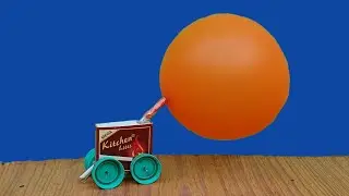 How to make Small Matchbox Balloon Car  ।। DIY Matchbox Craft