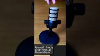 How to connect iPhone 15 to a XLR microphone for beginners #Shorts