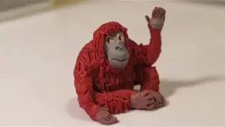 Monkey from plasticine