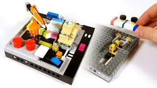Lego microscale container yard - with instructions