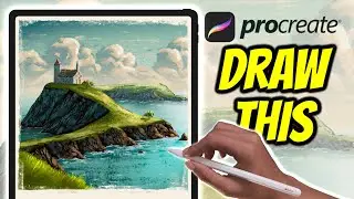 Cornish Landscape - Procreate tutorial 172
