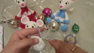 ВЯЗАНЫЙ СИМВОЛ 2020 ГОДА! МК Мышка Снегурочка! Часть 2.
