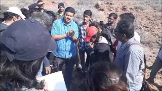 Bioturbation Index in the field| Dr. Bhawanisingh|Geological field work at  Bhuj, Gujrat (India) P-2