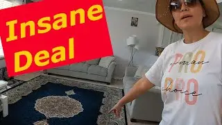 $7,500 Persian Rug for $600 at This Yard Sale | Thrift With Me