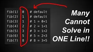 Finding Fibonacci Numbers in ONE Line (Can You Solve This in ONE Line? 5)