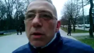 Майдановец пришел на Антимайдан в Запорожье, 12 марта 2014 - комментарий для Тезис-ТВ