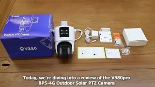 New V380pro BP5-4G Double lens Dual View Outdoor Solar PTZ Camera Features.