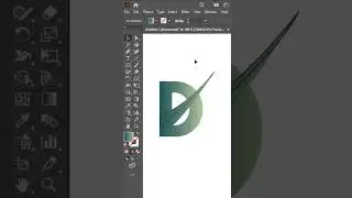 Letter Logo Design "D" Use The Pen Tool #illustrator #graphicdesign  #design2024 #graphics-Actor